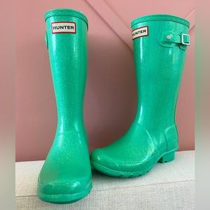 Girls Hunter Glitter Boots